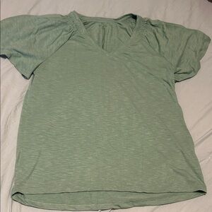 Wonderly Sage V-Neck Blouse